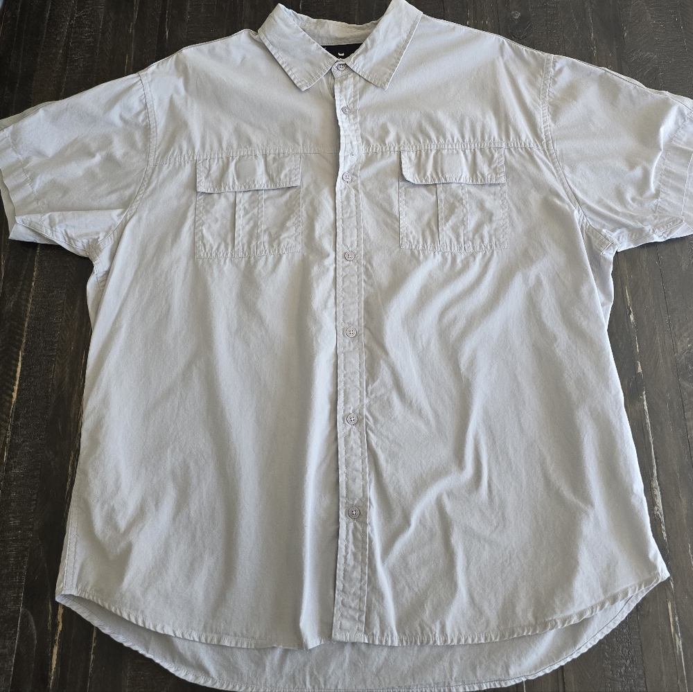 Steve’s Jeans Button Front Short Sleeve Shirt Mens Size 2X Casual